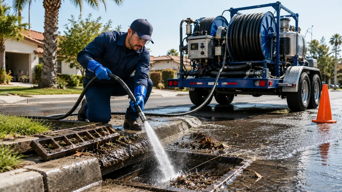 Storm Drain Hydro Jet Cleaning in Mountain Center